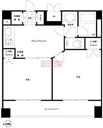 ルーブル高田馬場参番館 2DKの間取図画像