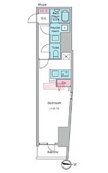 COMFORIA要町 ワンルームの間取図画像