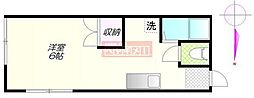 メグ・生田目 ワンルームの間取図画像