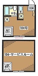 レジェンド代官山 ワンルームの間取図画像
