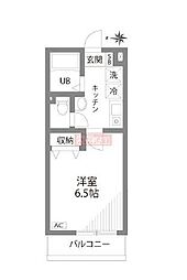 ピュア江古田 1Kの間取図画像
