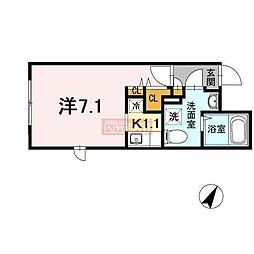 ブランシェ池袋 ワンルームの間取図画像