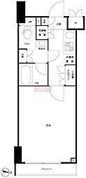 ルーブル泉岳寺 1Kの間取図画像