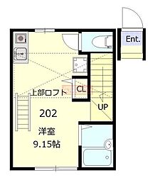 カノン池袋 ワンルームの間取図画像
