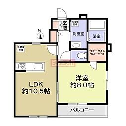 メゾンドルミエール 1LDKの間取図画像