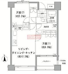 エーデル練馬 2LDKの間取図画像