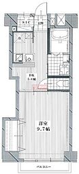 秀和目黒駅前レジデンス 1DKの間取図画像