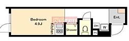 HW.HILLS ワンルームの間取図画像