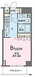 ドゥーエ南麻布 ワンルームの間取図画像