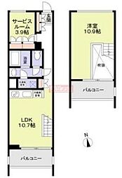 2232フレグランスアベニュー 3階1LDKの間取り