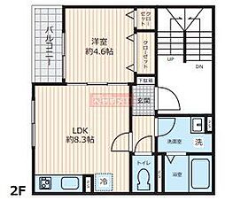 リオ ノンブレ 1LDKの間取図画像