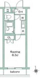 グランドバン西落合 1Kの間取図画像