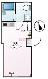 グランヴィータ氷川台 ワンルームの間取図画像