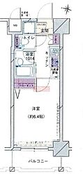 パレステュディオ目白 1Kの間取図画像