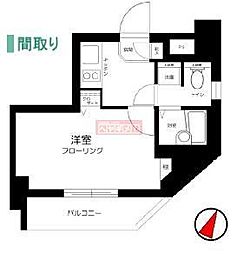 スカイコートお茶の水女子大前2 1Kの間取図画像