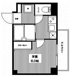 ヴェルト池袋ウェストフォート 1Kの間取図画像
