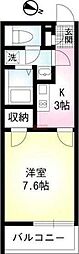moanihills 1Kの間取図画像