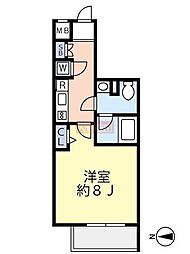グランヴァン小竹向原 1Kの間取図画像