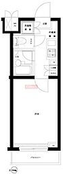 ルーブル早稲田六番館 1Kの間取図画像