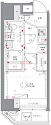 AZEST川崎大師III301号室   100 1Kの間取図画像