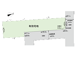 中野区野方6丁目　古アパート付土地の土地画像