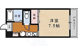 エディフィシオエスペランサ 1Kの間取図画像