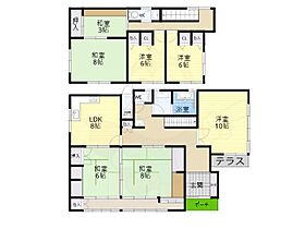 宝塚市中山台1丁目貸家 1 ｜ 兵庫県宝塚市中山台１丁目（賃貸一戸建7LDK・2階・155.26㎡） その2