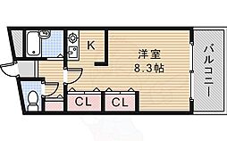 中山寺ビル 1Kの間取図画像