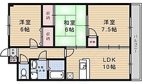 長楽園第1マンション 203 ｜ 兵庫県伊丹市荻野西１丁目4番8号（賃貸マンション3LDK・3階・70.00㎡） その2