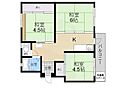宝梅園団地1号3階4.0万円