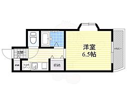 加茂ローゼンハイム 1Kの間取図画像