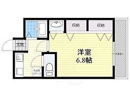 ハイツ浜田 1Kの間取図画像