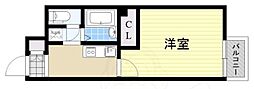 レオネクスト日之出 1Kの間取図画像