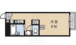 レオパレスアザレ 1Kの間取図画像