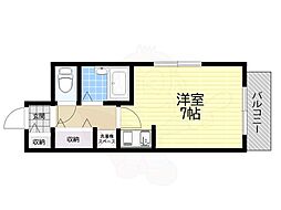 ダンディライオン宝塚 ワンルームの間取図画像