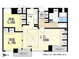 グランプレイズ宝塚南口 1SLDKの間取図画像