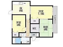 グランシードM 3DKの間取図画像