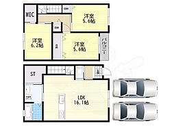 LEMIE宝塚 3LDKの間取図画像
