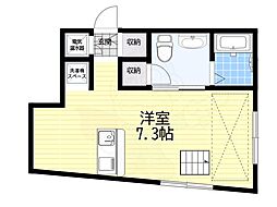 COMODO三田2 ワンルームの間取図画像