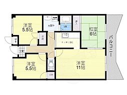 グランドール 3LDKの間取図画像