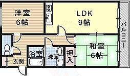 グランジュール泉ケ丘 2LDKの間取図画像