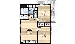 シャトー日光園 2LDKの間取図画像