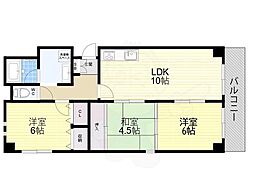 パラッツオ五反田 3LDKの間取図画像