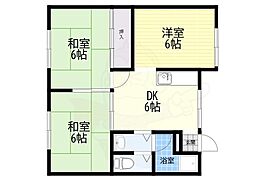 岸田マンション 3DKの間取図画像