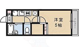 レオパレスアクティ 1Kの間取図画像