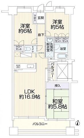間取り サンクレイドル八王子北野台 2階/-