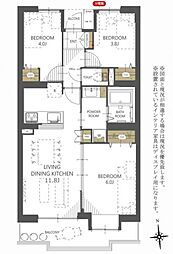 間取図画像 3LDK