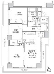 間取図画像 3LDK