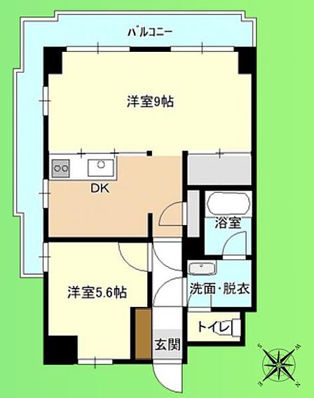 2DK 間取り
