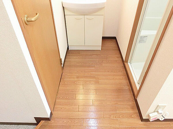 画像27:洗面所スペース。かさばるドアがありません。